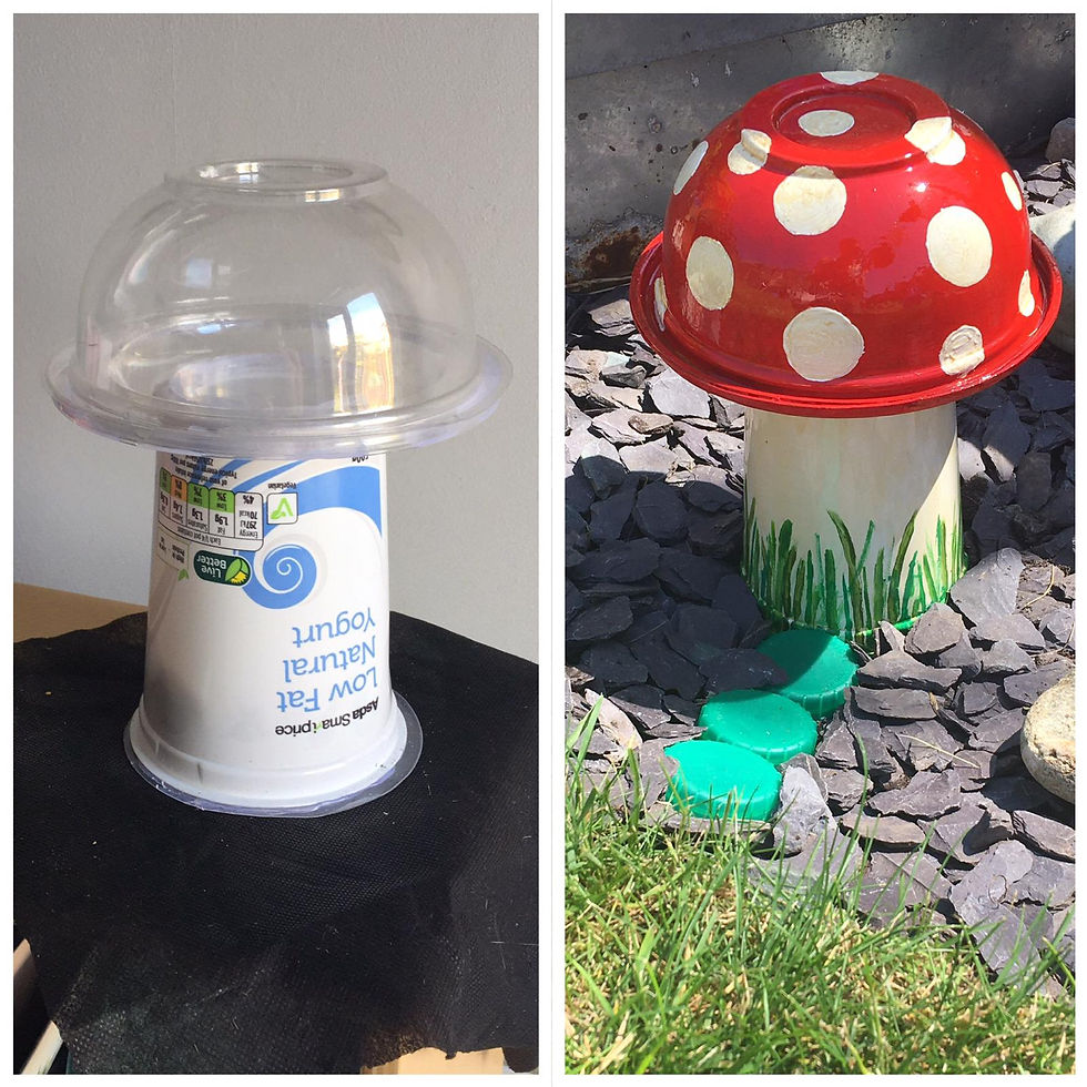Toodles Crafts using recycled elements