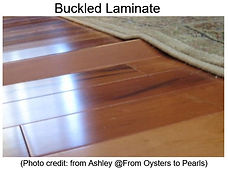 buckled laminate floor
