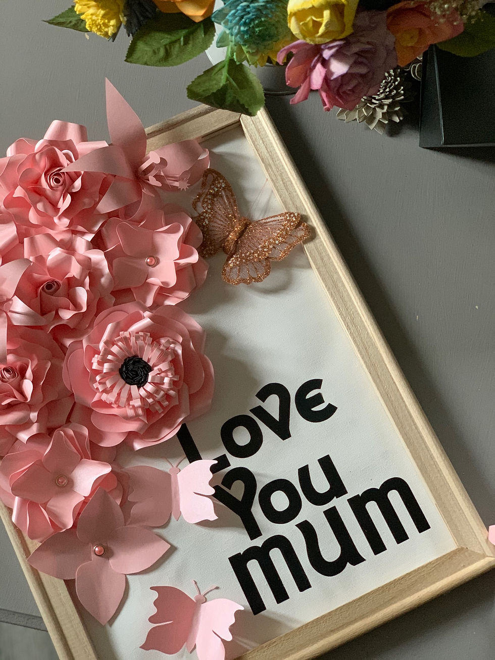 Thumbnail: Reverse Paper Flower Canvas