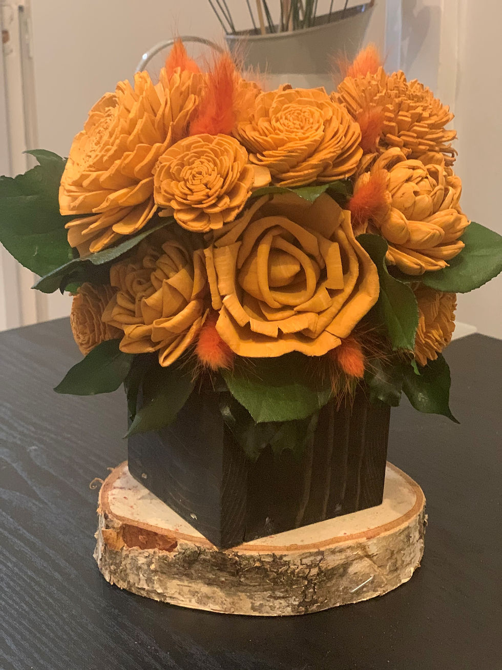 Thumbnail: Sola Flower Small Wooden Centerpiece