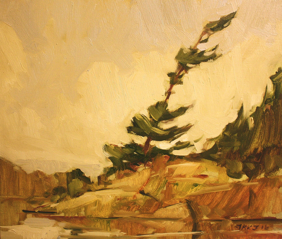 Tree on the French River (study)