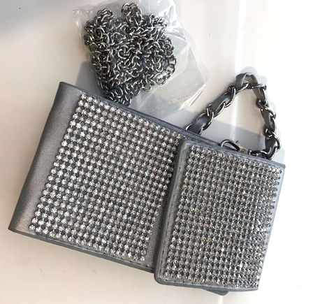 Thumbnail: Leather and Crystal Mesh Smartphone carry case