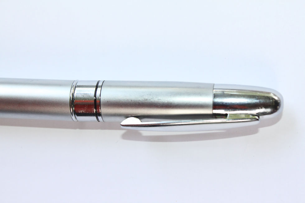 Silver Lining Designer Steel pen