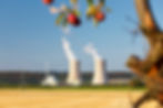 Nuclear Power Station and Apple Tree