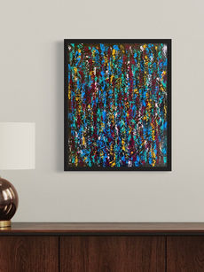 Abstract painting by Tom Delamater