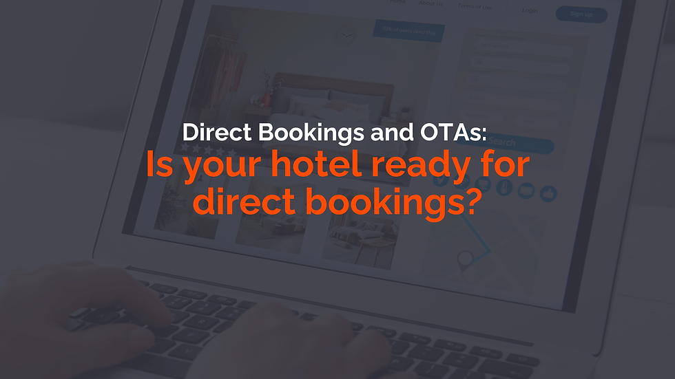 Hands on a laptop keyboard, screen shows a booking app. Text in Icelandic questions if a place is ready for direct bookings.
