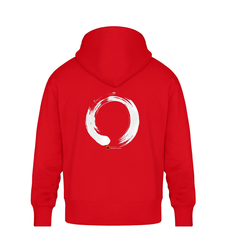 Miniaturbild: Zen Circle - Unisex Oversize bio Hoodie back print weiß