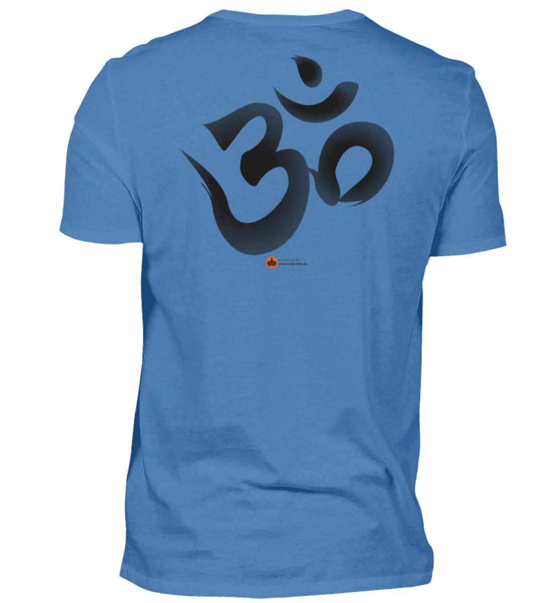 OM - Herren Premimunshirt back print schwarz