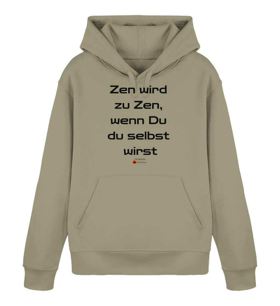 Miniaturbild: Zen wird zu Zen - Unisex Basic bio Hoodie front print schwarz