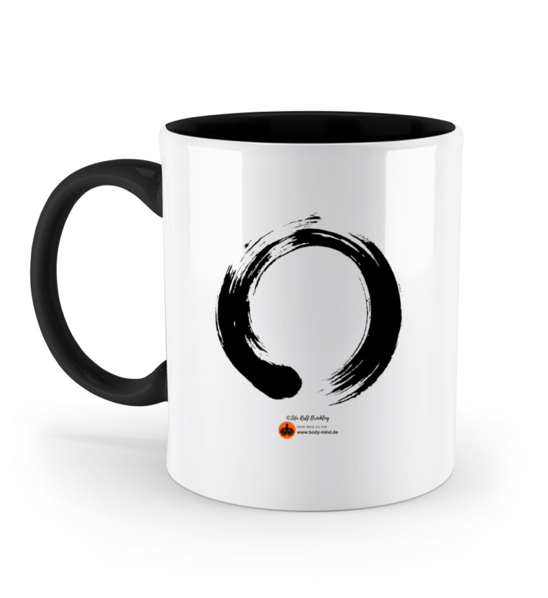Tasse zweifarbig, Zen Circle - beidseitig bedruckt