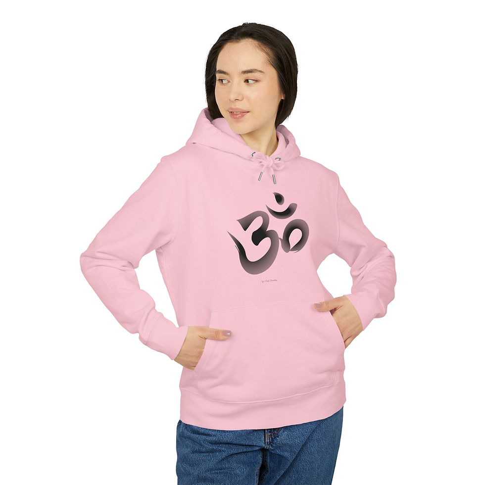 Miniaturbild: OM Hoodie — Premium, Unisex Organic Hoodie, front print, small back print