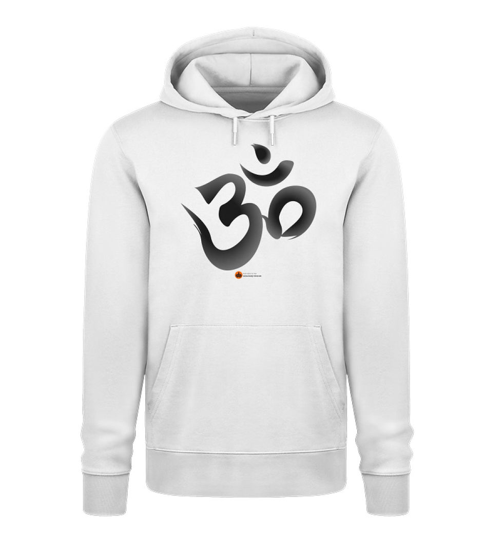 Miniaturbild: OM - Unisex bio Hoodie front print schwarz