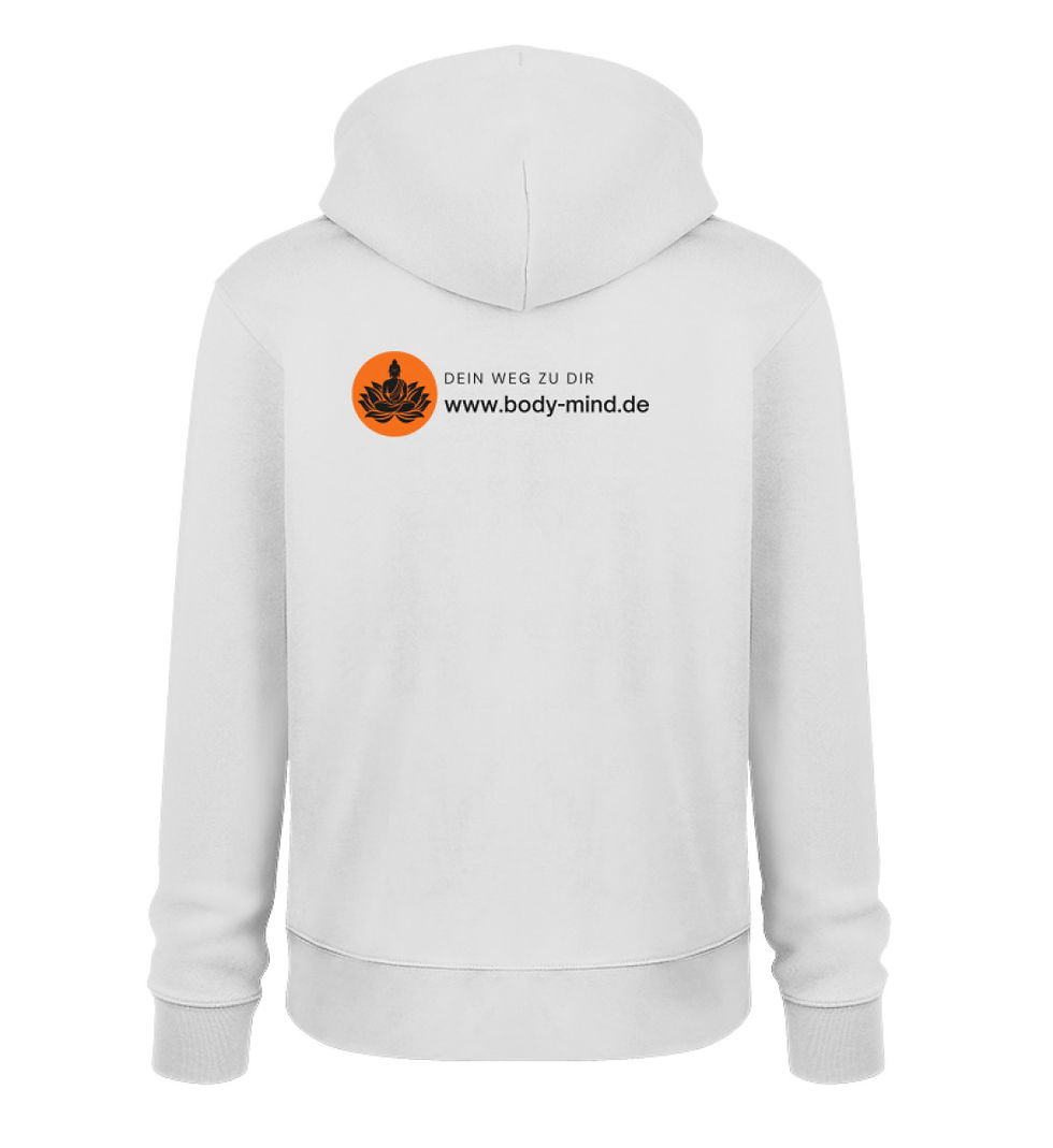 Miniaturbild: Body-Mind Logo - Unisex bio Hoodie back print schwarz