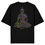 Miniaturbild: Schmetterling Buddha - Unisex Bio Übergrößenshirt front print schwarz