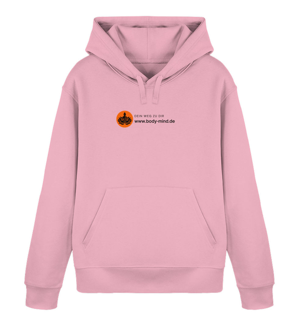 Miniaturbild: Body-Mind Logo - Unisex Basic bio Hoodie front print schwarz