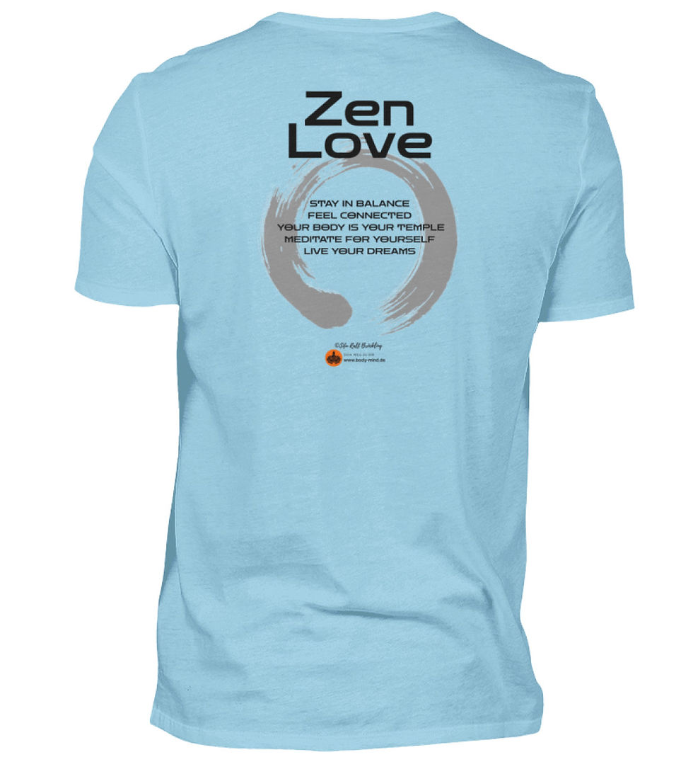 Miniaturbild: Zen Love - Herren Premiumshirt back print schwarz