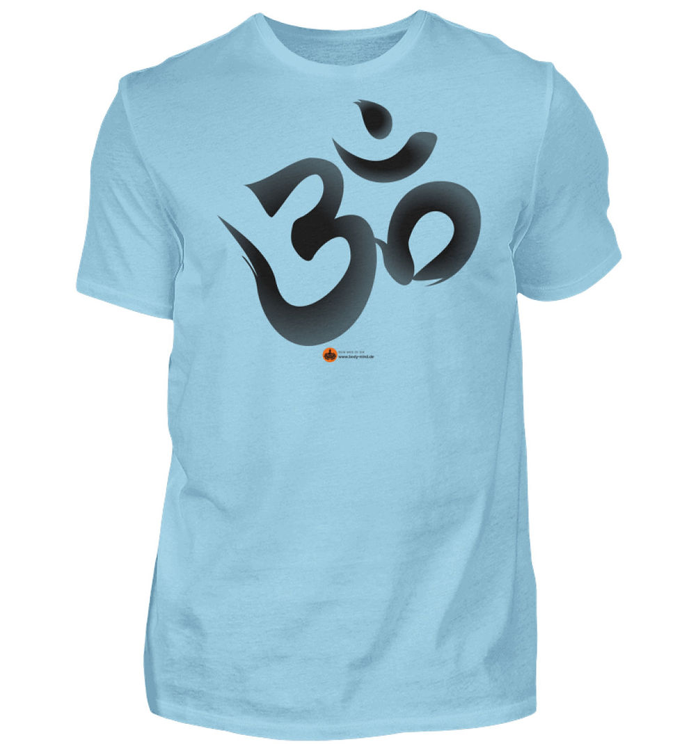 Miniaturbild: OM - Herren Premimunshirt front print schwarz