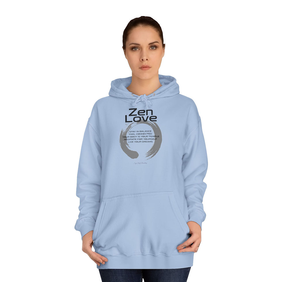 Miniaturbild: Zen-Love Hoodie — Unisex, Classic Hoodie, front print. Small back print Label 