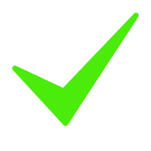 Green checkmark