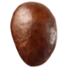 Brown oval object