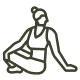 Seated person icon