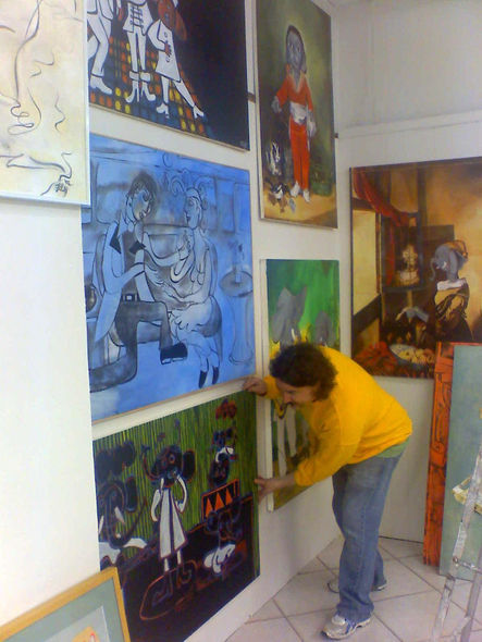 Frank hanging at Dandelion for Artwauk 2011