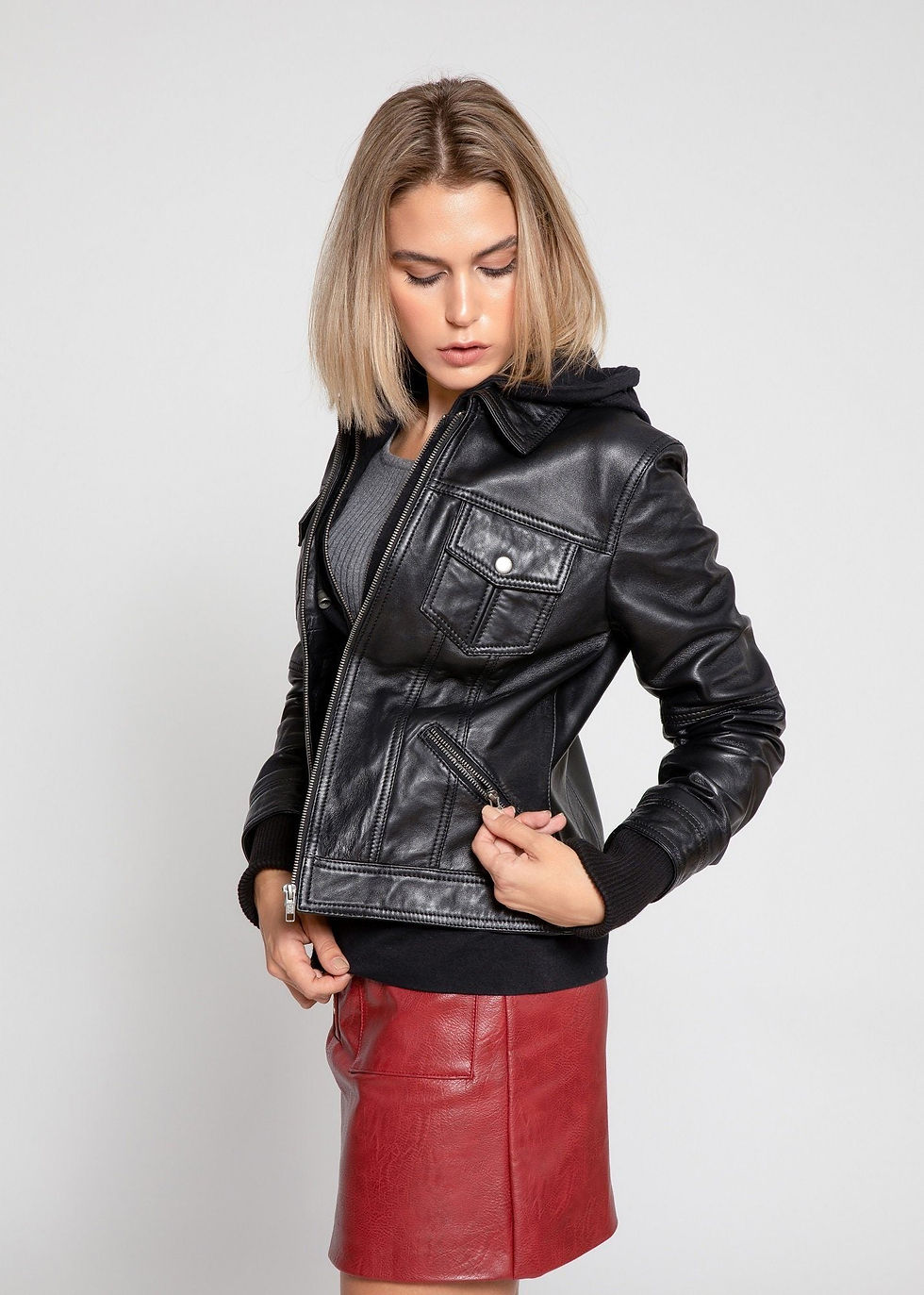 Miniaturbild: Annalise Womens Leather Jacket