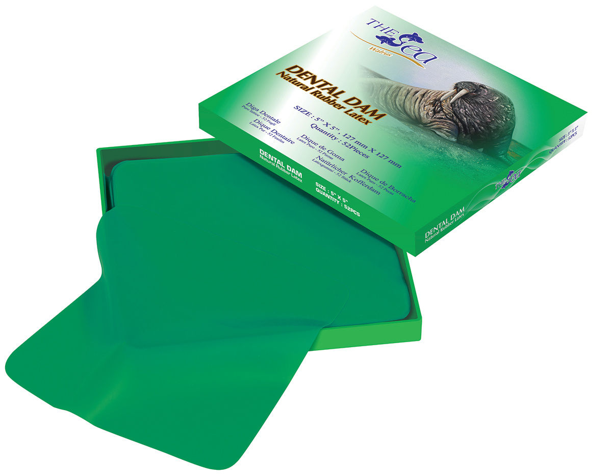 The Sea Green Rubber Dental Dam