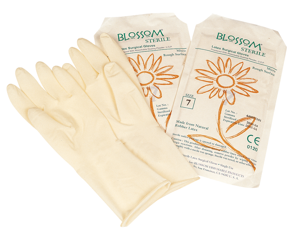 Thumbnail: Blossom Latex Powder Free Textured Sterile Surgical Gloves - 280mm