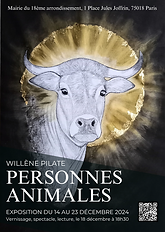 Affiche exposition Personnes animales Mairie 18