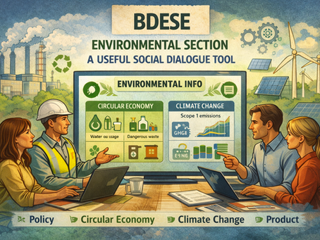 BDESE : le volet environnemental comme outil de dialogue social utile (et pas comme une “rubrique de plus”)