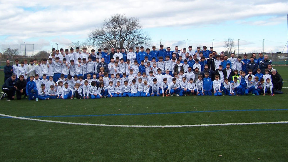 Sesión fotográfica de todas las categorías de fútbol