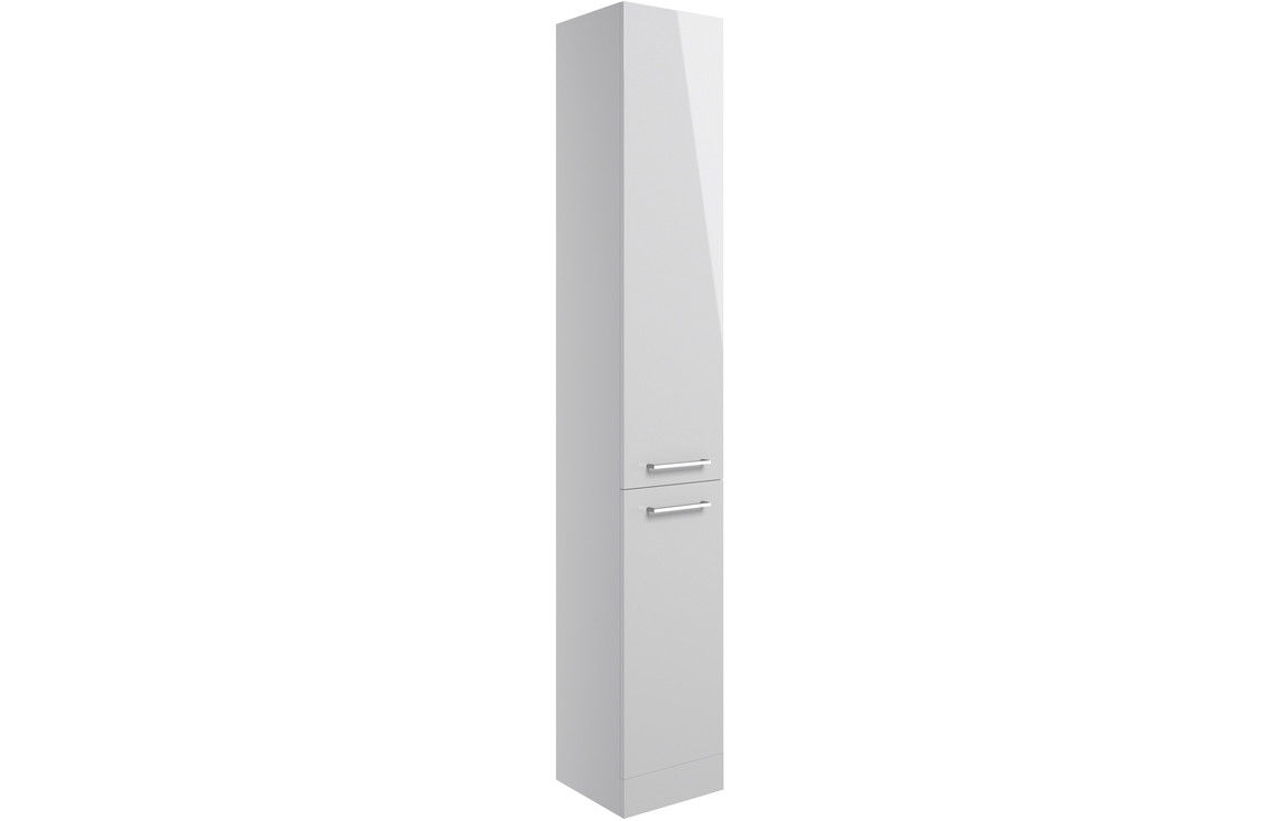 Blaeu25 350mm Floor Standing 2 Door Tall Unit - Grey Gloss