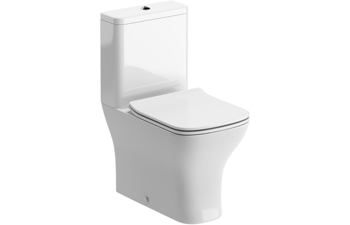 Blaeu 4 Close Coupled Fully Shrouded WC & Slim Soft Close Seat