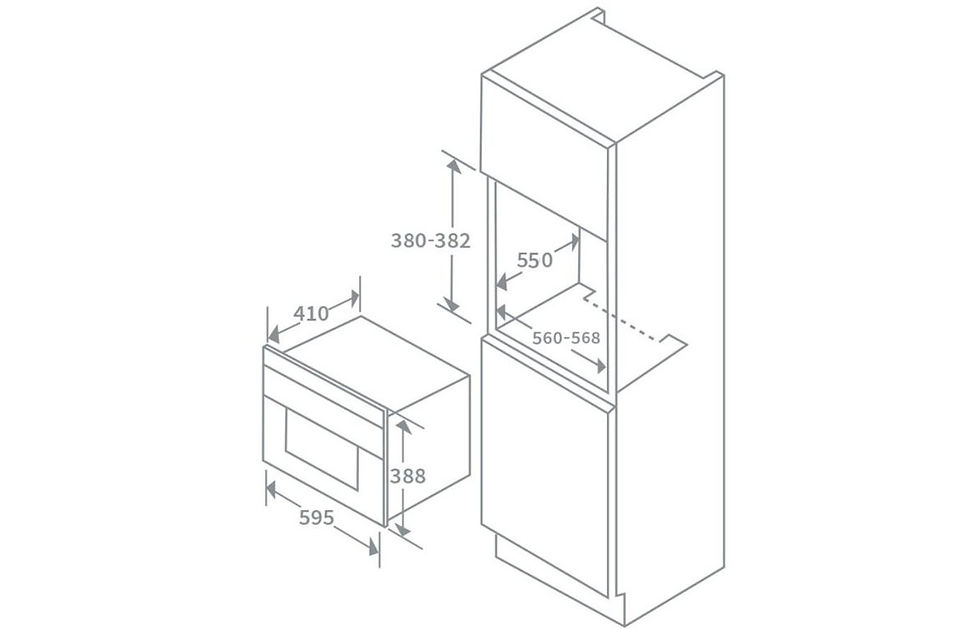 Thumbnail: Prima LCTM25F Framed B/I Microwave & Grill - St/Steel