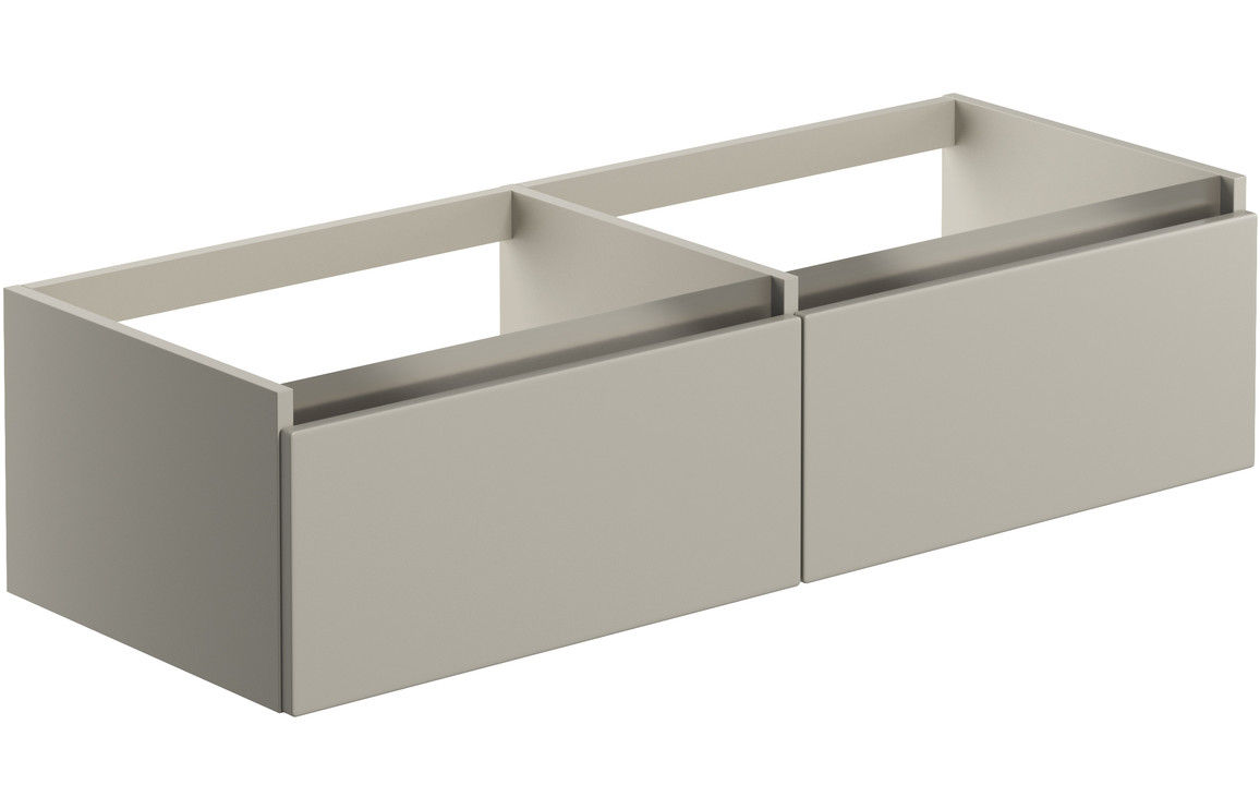 Blaeu 102 1200mm Wall Hung Basin Unit Run (No Top) - Latte