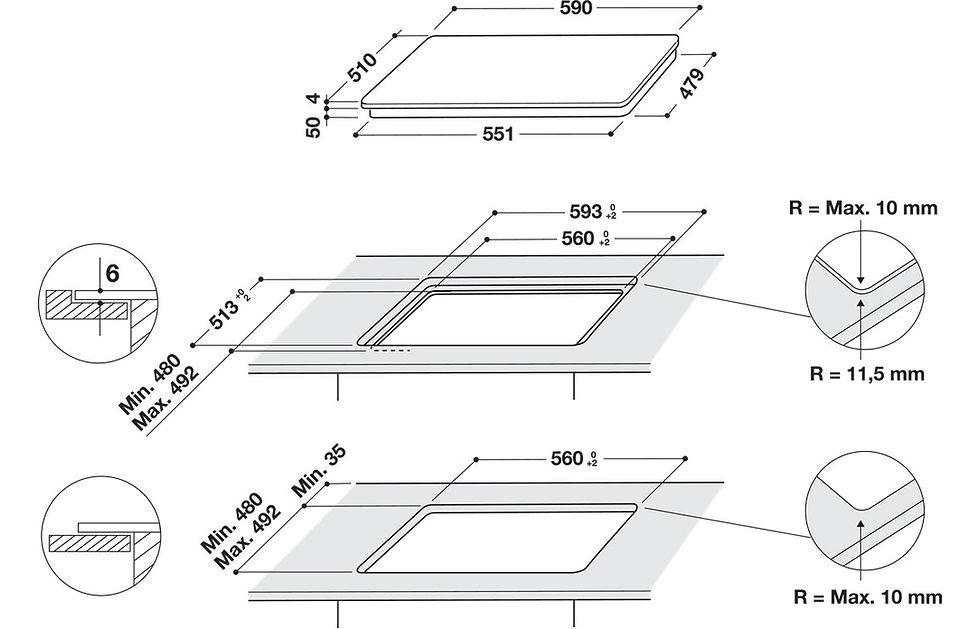 Thumbnail: Whirlpool WF S0160 NE 60cm Induction Hob - Black