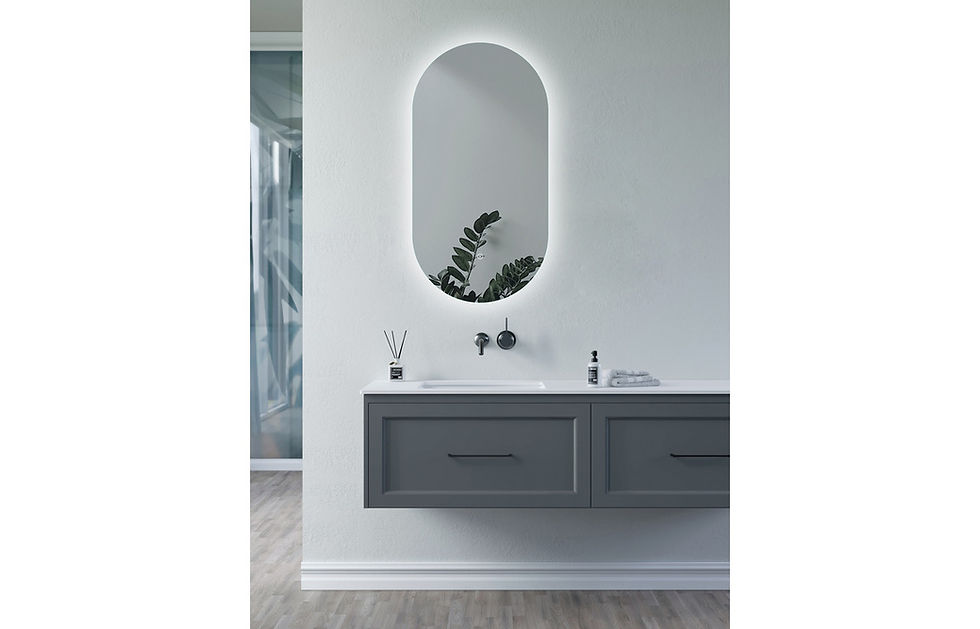 Thumbnail: Blaeu 141 400mm Oblong Back-Lit LED Mirror