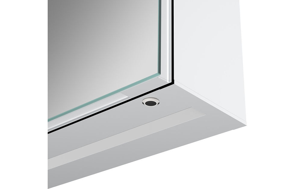 Thumbnail: Blaeu 144 500mm 1 Door Front-Lit LED Mirror Cabinet