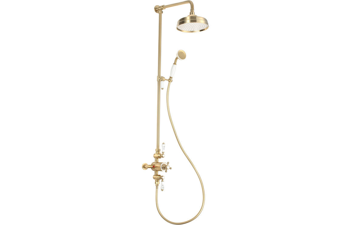 Blaeu 148 Thermostatic Shower Kit - Brushed Brass