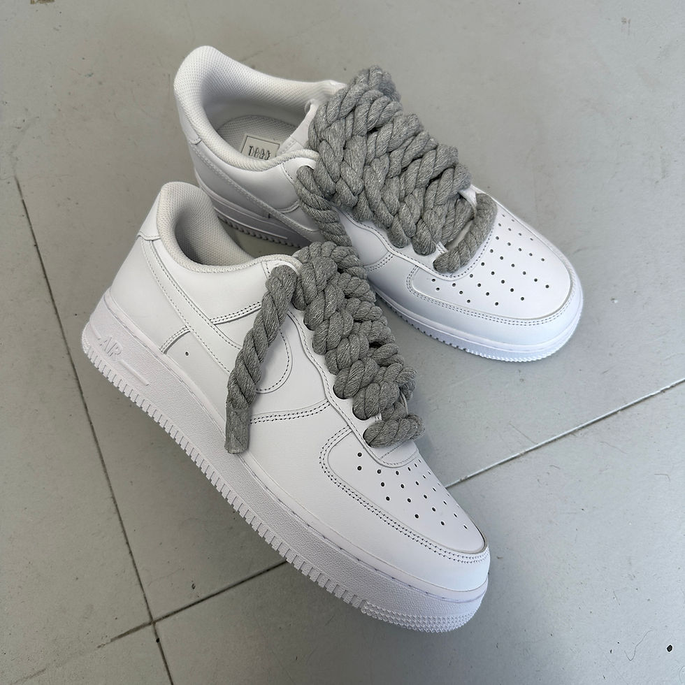 GREY ROPE LACE AF1