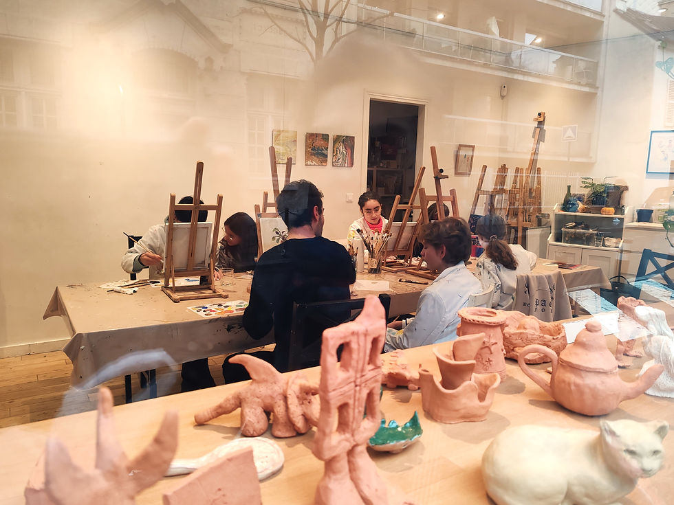 Dessin, Peinture et Modelage du lundi 20 au vendredi 24 octobre de 14h à 17h à partir de 7 ans avec Nelson Melo