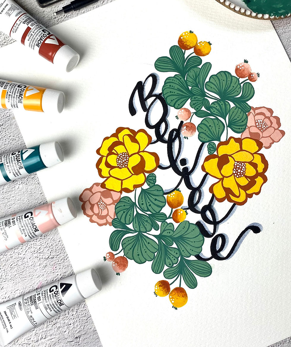 Thumbnail: 30 Days 30 Prompts Lettering Challenge