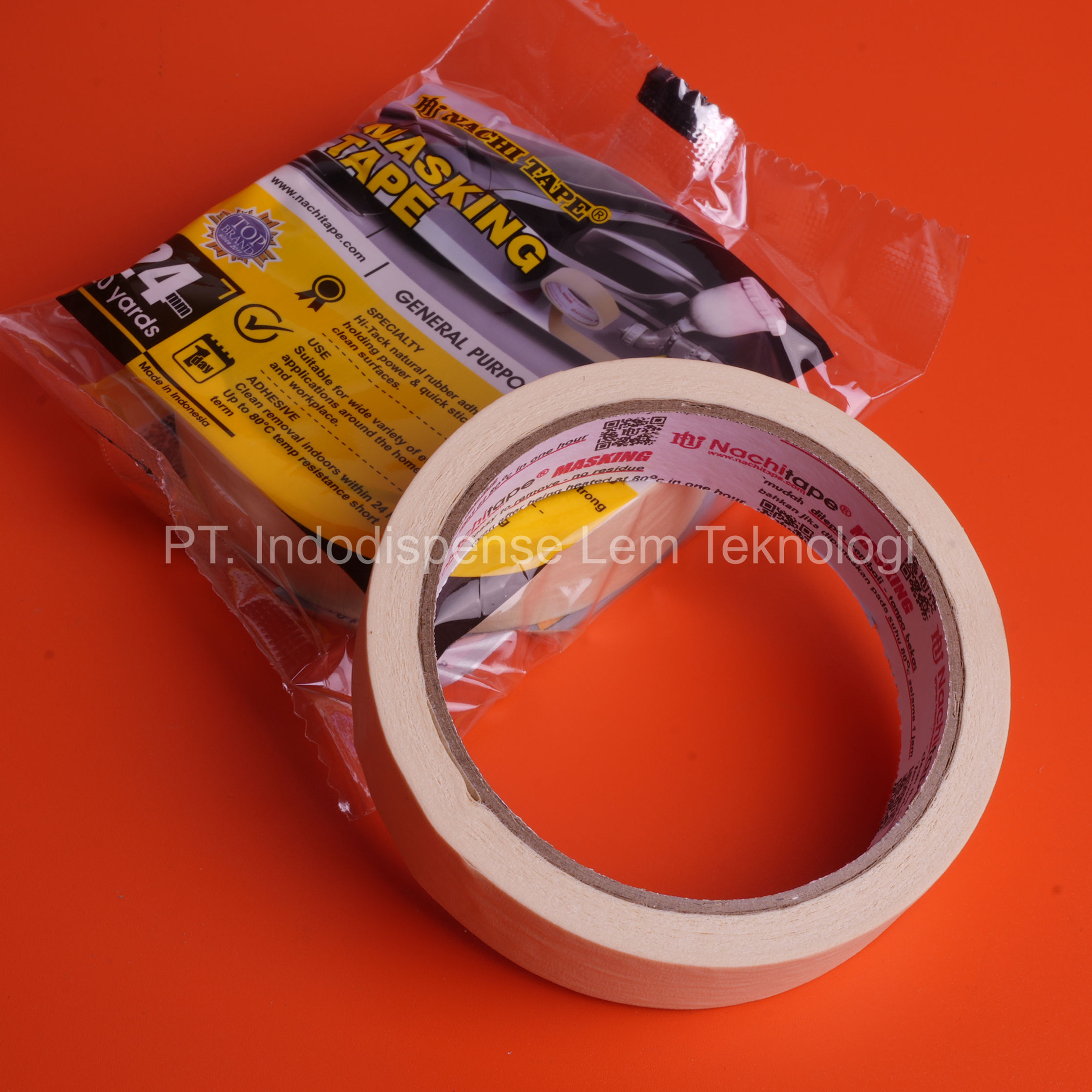 Nachi Masking Tape (Isolasi Kertas) 24mm x 20yard (18 meter)