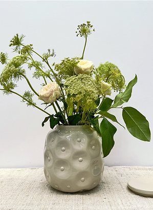 VASE POT BEIGE
