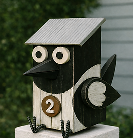 baby magpie on white brick fence.png