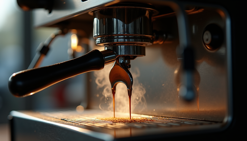 Barista profesional realizando extracción de espresso en Academia Barista Pro El Salvador.