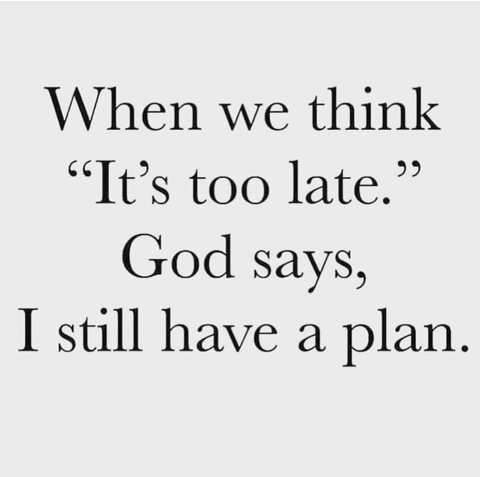 There’s no such thing as too late!