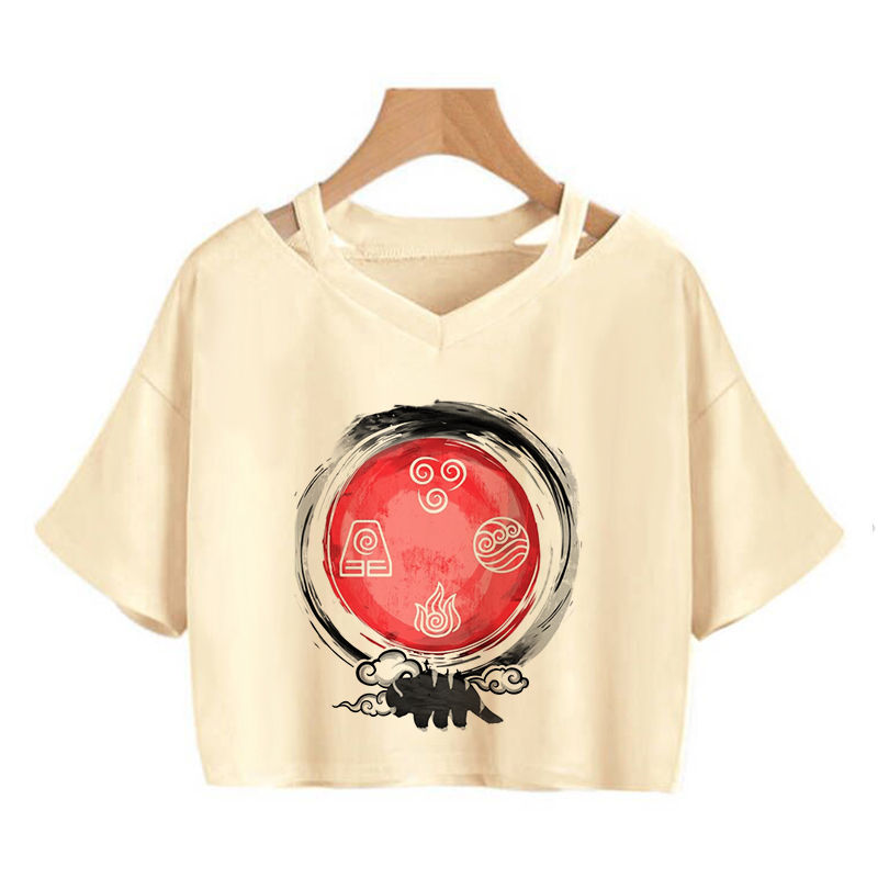 Thumbnail: Avatar Airbender T Shirt Crop Top Anime Appa Tshirt