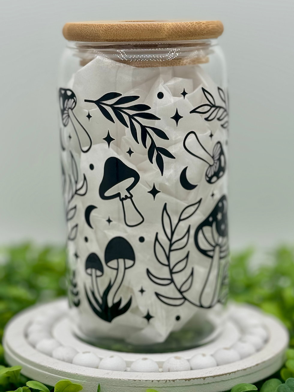 Thumbnail: Mystic Sips – 16 oz Witchy Forest Glass Tumbler